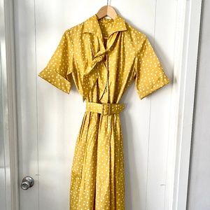 vintage polka dot day dress